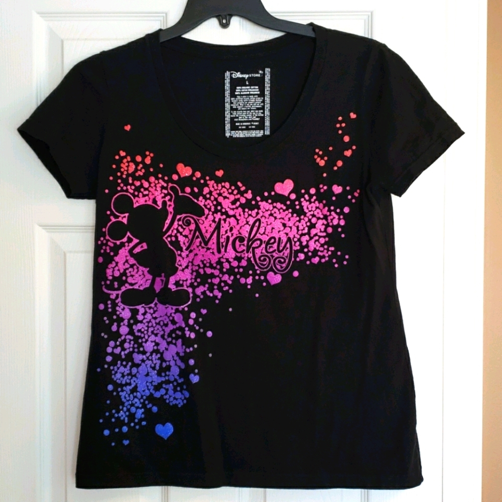 Disney Mickey 100% organic cotton shirt sz l